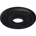thumbnail image 3 of Ekena Millwork 12 1/8"OD x 3 5/8"ID x 7/8"P Nadia Ceiling Medallion (Fits Canopies up to 4 7/8"), Hand-Painted Steel Gray, 3 of 8