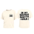 thumbnail image 3 of Glisme Toddler Girls Back To School T-Shirt Letter Print Short Sleeve Crew Neck Fall Casual Girls Tees Size 2-3 Years Beige, 3 of 3