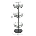 thumbnail image 2 of Household Essentials 3-Tier Shoe Storage Tree, Matte Black, 2 of 7