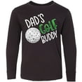 thumbnail image 3 of Inktastic Dad's Golf Buddy with Golf Ball Long Sleeve Youth T-Shirt, 3 of 5