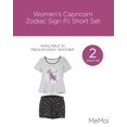 thumbnail image 2 of MeMoi Women's Capricorn Zodiac Sign PJ Short Set - Womens - Female, 2 of 7