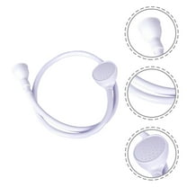LOLIPPYY White Plastic Sink Spray Shower Hose for Home Use Shampooing Baby Bathing and Pet Showers 59 Inch