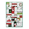 thumbnail image 2 of Holiday Time 100CT Whimsical and Trendy Themed Self Adhesive Gift Tags.  4 sheets of 25 Red, White and Green Designed Tags with Green foil Embellishment, 2 of 2