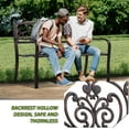thumbnail image 7 of FDW Outdoor Durable Steel Garden Bench - Bronze, 7 of 7