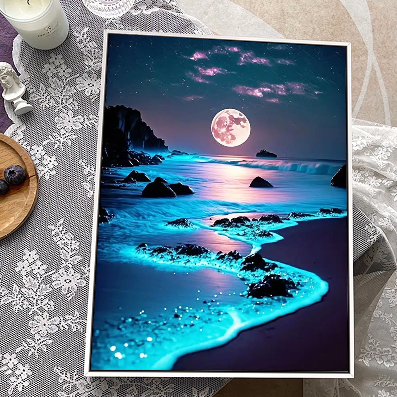 JYLMOOD Paint by Numbers for Adults Kits, DIY Easy Painting by Numbers for Gift Home Wall Decoration 16x20in without Frame