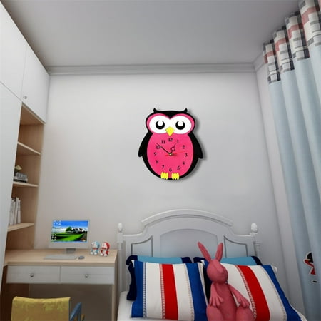 HINTRMENT Colorful Wall Clock Multi Tone Modern Frameless Acrylic For Bedroom Kids 1Pack