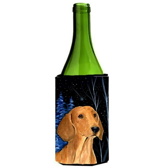 Starry Night Dachshund Wine bottle sleeve Hugger