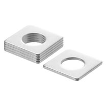 5Pcs 1-9/16" Square Plate Washer for 13/16" Bolt, 304 Stainless Steel Flat Bearing Plate (0.12" Thick)
