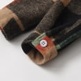 thumbnail image 5 of JUjie Boys Clothes Plaid Hooded Shirt 2pcs Outfit, Button Front Toddler Fall Winter Hoodie & Sweatpants Set Z04 Brown 9-12 Months, 5 of 7