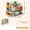 885101 Guazi's Kitchen-536pcs, variant on 536PCS Cute Cat Kitchen Interior Building Blocks Warm Home Mini Diorama Tabletop Scene Decor, Ages 6+