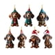 thumbnail image 1 of Toystoory 7 piezas de decoraciones para árboles de Navidad de perro salchicha, adornos resistentes y duraderos para un toque festivo único Kits de decoración para fiestas, 1 of 6