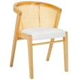 thumbnail image 5 of SAFAVIEH Edan Mid-Century Polyester Solid Dining Bistro Chair, Natural/White, 5 of 13