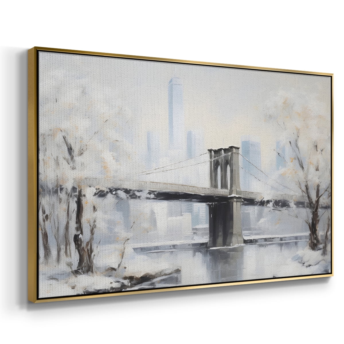 Vintage Landscape-CCXXII By Wexford Home Framed in Gold Wood Gallery Wrapped Canvas 17 in. x 25 in.