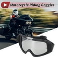 thumbnail image 2 of Gafas de conducción de motocicleta Unique Bargains 1 Pc con lente tono plateado y marco negro, 2 of 6