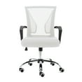 thumbnail image 2 of Modern Home Zuna Mid-Back Office Task Chair - Ergonomic Back Supporting Mesh Back Desk Chair (Black/White), 2 of 7