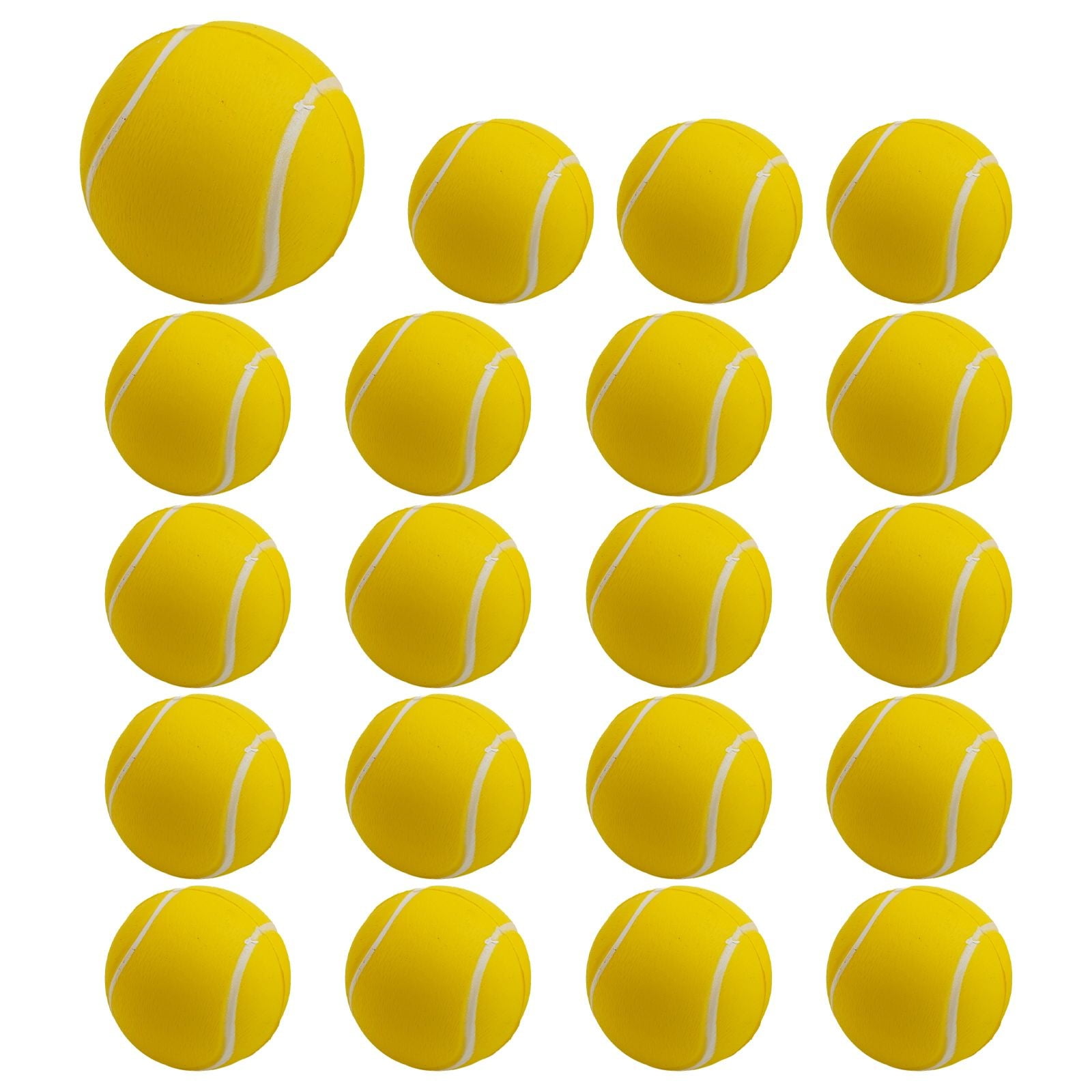 Splihome 20Pcs Foam Ball Soft Foam Sponge Tennis Balls Baseball Balls for Kids and Adults 4Cm Venting and Decompression Elastic Ball Chil，Tennis