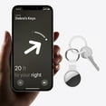 thumbnail image 3 of AMZER Case for AirTags, 2 Pack Silicone Protective Cover for AirTag Keychain Holder Tracker Finder, White, 3 of 3