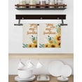 thumbnail image 3 of Sunflower Kitchen Dish Towels for Drying Dishes Set of 4, Summer Botanical Farmhouse Yellow Floral Rustic Waffle Weave Microfiber Hand Tea Bathroom Towels Quick Dry & Absorbent Towel 15.7x23.6, 3 of 7