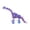 Purple, variant on Brachiosaurus Skeleton 3D Printed Small Articulated Dinosaur Fossil Figure Flexible Bone Structure for Desktop Decoration Gold