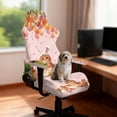 thumbnail image 4 of FUIALDOLG Tulip Cute Cat Colorful Eggs Gaming Chair Covers Set of 4,Elastic Breathable Office Chair Cover with Armrest Covers Protector Washable Non-slip Desk Chairs Slipcover for Home,Office, 4 of 9