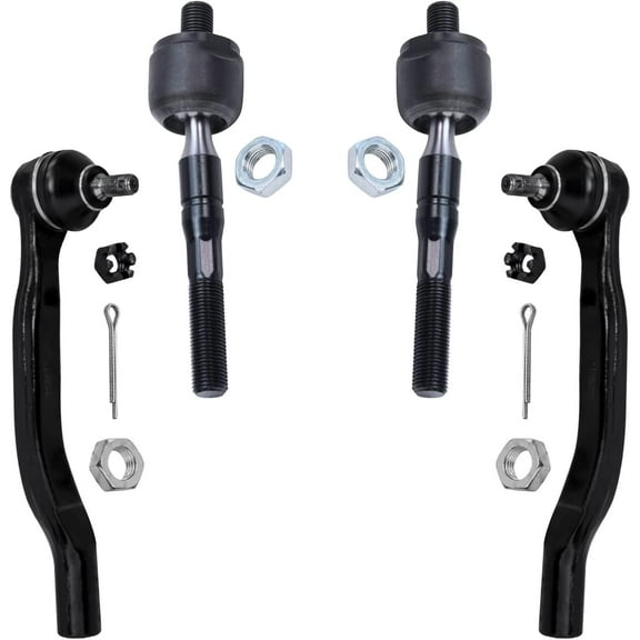 Detroit Axle - Front Left or Right Side Inner Outer Tie Rods Replacement for 1998 1999 2000 Honda Accord - 4pc Set