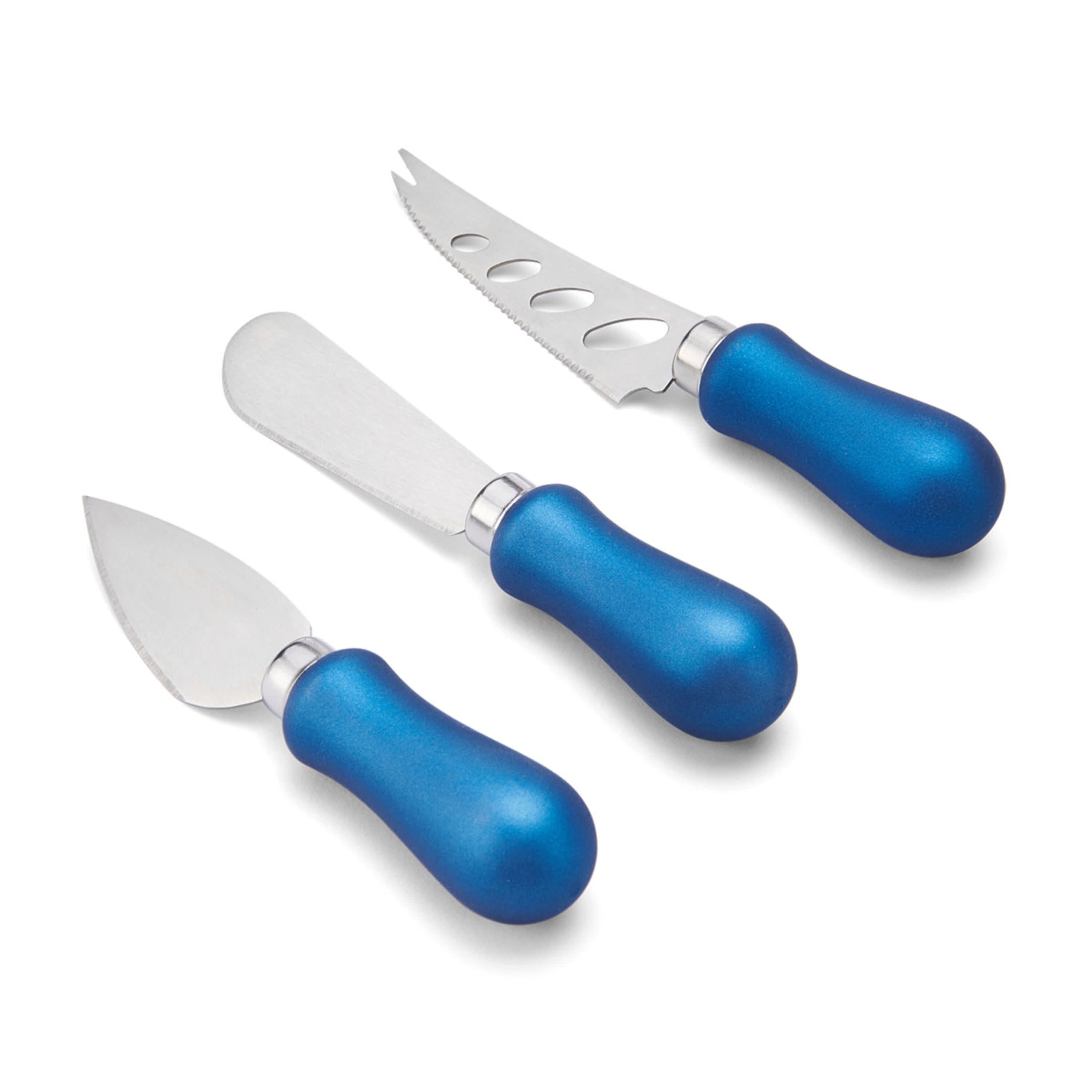 Blue Pheasant Mateo Matte Gold/Black 3-Piece Cheese Knife Set – The Picket  Fence Store