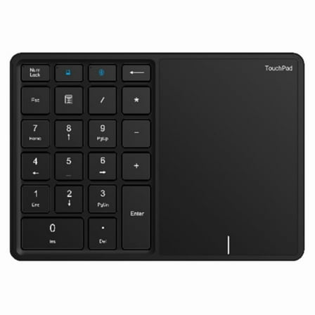USB Bluetooth Numeric Keypad with Touchpad Wireless Digital Keyboard with 22 Keys Number Keypad