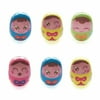 jofan 6 pack kids face tumbler rubber easter eggs for toddlers kids boys girls easter gifts easter basket stuffers fillers
