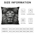 thumbnail image 5 of COMIO  Pillow Cases African Wild Lion Face Portrait,Decorative Throw Pillow Covers for Couch Bedroom Living for Girl Boy, 5 of 5