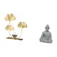 thumbnail image 5 of Estatua De Hojas Para Estantería, Escultura De Hojas, Figura De Buda Mono, Adorno Coleccionable Budista En Miniatura, Escultura De Sun Wukong, Regalo De Cumpleaños O Inauguración De Casa,, 5 of 8