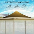 thumbnail image 5 of Outsunny 12 x 12 ft. Pop Up Canopy Tent with Mesh Netting, Height Adjustable, UPF50+ Instant Sun Shelter, Brown, 5 of 9