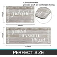 thumbnail image 3 of 2Pcs Thankful Kitchen Rugs Set of 2 Floor Mats for Cooking Non Slip Waterproof Standing Kitchen Runner Mats 17”x30”+17”x47”, Beige, 3 of 7