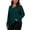 Green, variant on Womens Plus Size Sweaters V Neck Long Sleeve Knitted Tops Solid Color Basic Undershirts Pullover Sweater