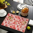 thumbnail image 4 of Pioneer Flower Floral Print Pattern Summer Linen Placemats Set Of 6, Washable Non-Slip Heat Resistant Table Mats for Kitchen, 12x18 Inch, 4 of 5