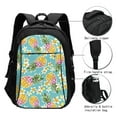 thumbnail image 3 of Xecao Cute Pineapples for Travel Laptop Backpack, USB-Charging-Enabled, Spacious Business Backpack for Men and Women,College School Computer Bag, 3 of 7