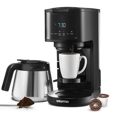 New Gourmia Single Serve   12 Cup Drip Coffee Maker, Thermal Carafe