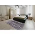 thumbnail image 4 of Ahgly Company Indoor Round Mid-Century Modern Dark Gray Oriental Area Rugs, 6' Round, 4 of 6