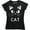 Black, variant on Kitty Cat Face Women's Pet Kitten Lover Gift Meow Distressed T-Shirt