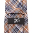 thumbnail image 5 of Gray Plaid Men's Tie, 5 of 5