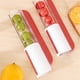 thumbnail image 4 of Rebanadora de frutas Toystoory Herramienta de cocina segura Acero inoxidable color Verde, 4 of 6