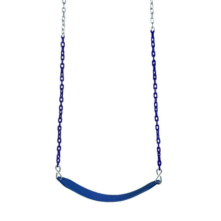 Gorilla Playsets Deluxe Blue Swing Belt with Blue Chains