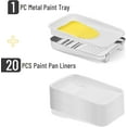 thumbnail image 2 of Bates- Paint Tray Liner, 9 Inch, 21 pcs, One Metal Paint Tray with 20 pcs Plastic Paint Pan Liners, Paint Pans Trays, Disposable Paint Tray, Paint Roller Tray Liners, Paint Trays for Painting Walls, 2 of 8