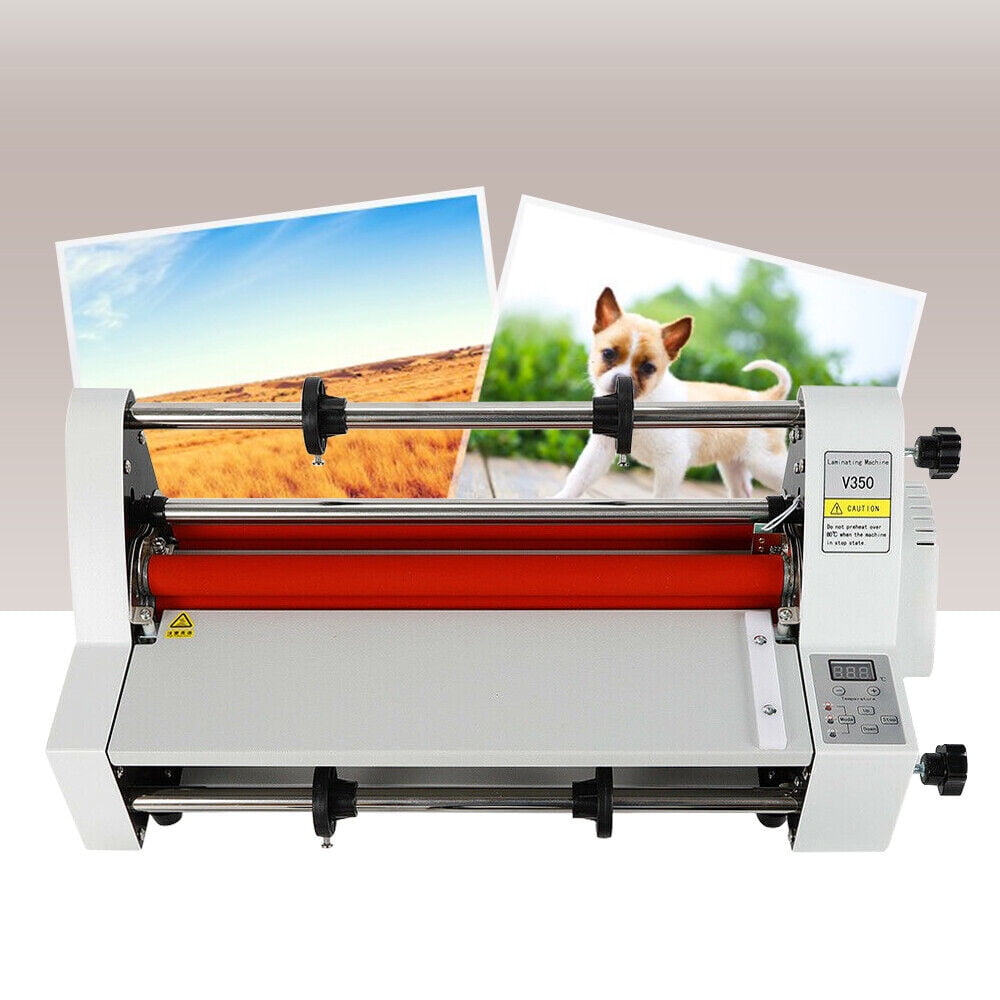 ZhdnBhnos V350 13'' Hot Cold Roll Laminator Digital Display Single