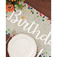 thumbnail image 3 of Happy Birthday Table Runner Birthday Centerpieces for Tables Birthday Party Sign Polka Dots Table Decoration, 3 of 5