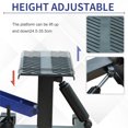 thumbnail image 5 of Blue Motorcycle Lift Jack, 330 LBS Capacity Steel ATV Scissor Lift Jack with Handle for Motorcycle Dirt Bike, Portable Hydraulic Floor Hoist Stand Table, 5 of 9