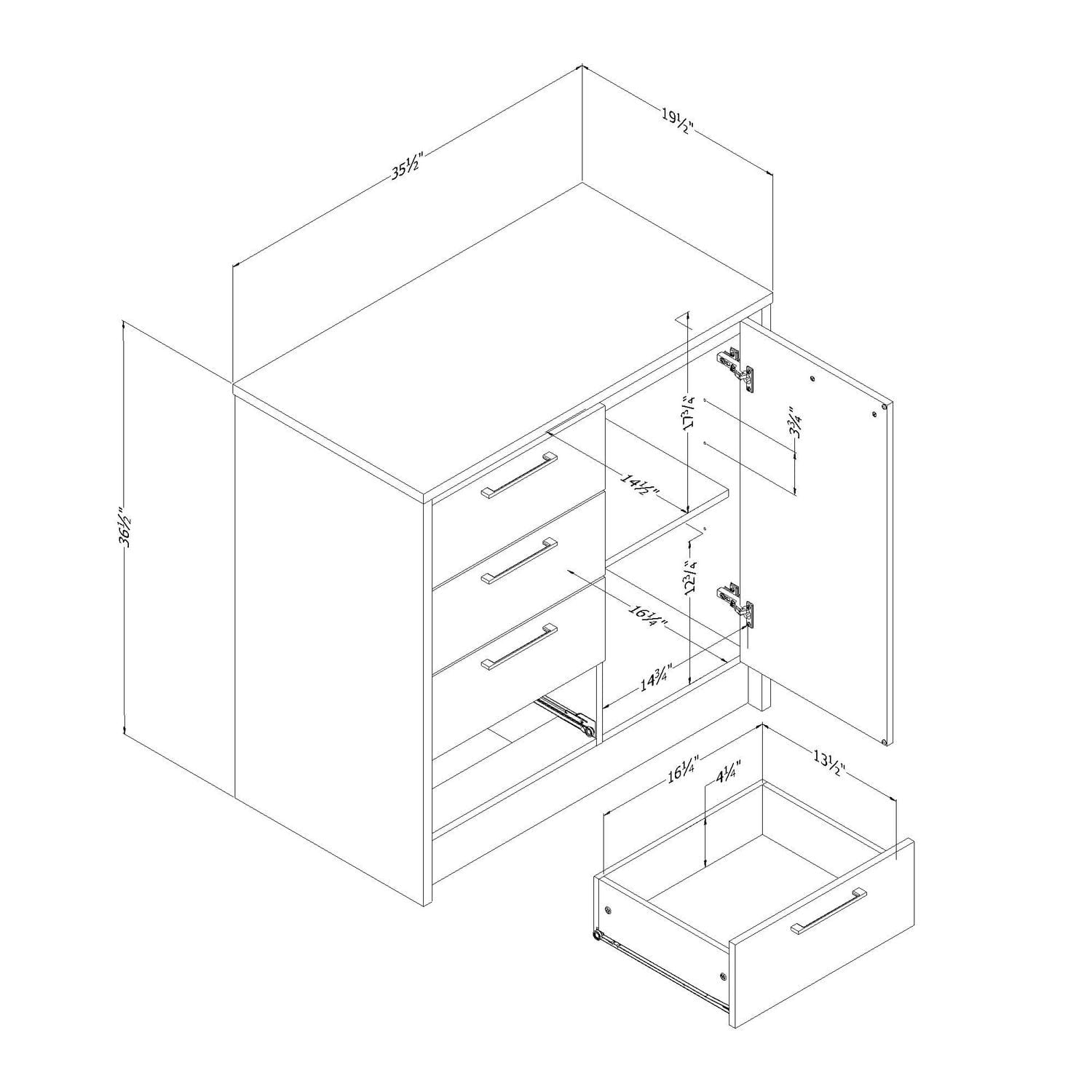 South Shore Myro Compact Kitchen Island with Storage<br><br><br>