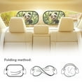 thumbnail image 5 of Yuyamidu Panda Car Window Shades for Side Window Bamboo Side Window Sun Shade for SUV Trucks Glare Shield and Sun Protection 2 Pack Cute Baby Sunshade for Car Back Window, 5 of 7