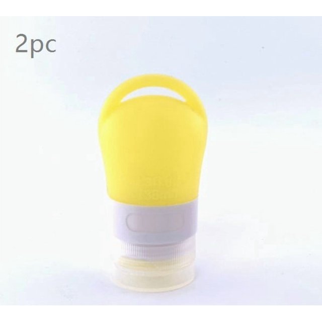 Juego de botellas dispensadoras de viaje, botella de almacenamiento portátil desinfectante, orificio for colgar, botella dispensadora de desinfectante de manos de silicona
