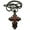 Hematite/Red Tone, variant on Gold/Black/Yellow Tone  Medieval Style Cross Pendant w/ 36" Franco Chain
