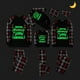 thumbnail image 4 of Pijamas familiares a juego de Navidad, conjunto de pijamas luminosos brillantes, árbol de Navidad, asta roja, 4 of 4